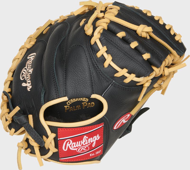 Rawlings Select Pro Lite Series Adley Rutschman Youth Catchers Mitt 32-Inch Baseball Glove - Right Hand Thrower - Black