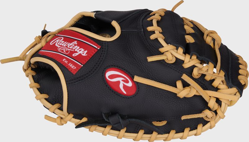 Rawlings Select Pro Lite Series Adley Rutschman Youth Catchers Mitt 32-Inch Baseball Glove - Right Hand Thrower - Black