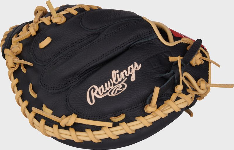Rawlings Select Pro Lite Series Adley Rutschman Youth Catchers Mitt 32-Inch Baseball Glove - Right Hand Thrower - Black