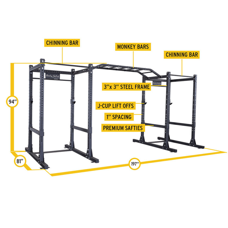 Pcl Power Rack Double Spr1000 W. Monkey Bar