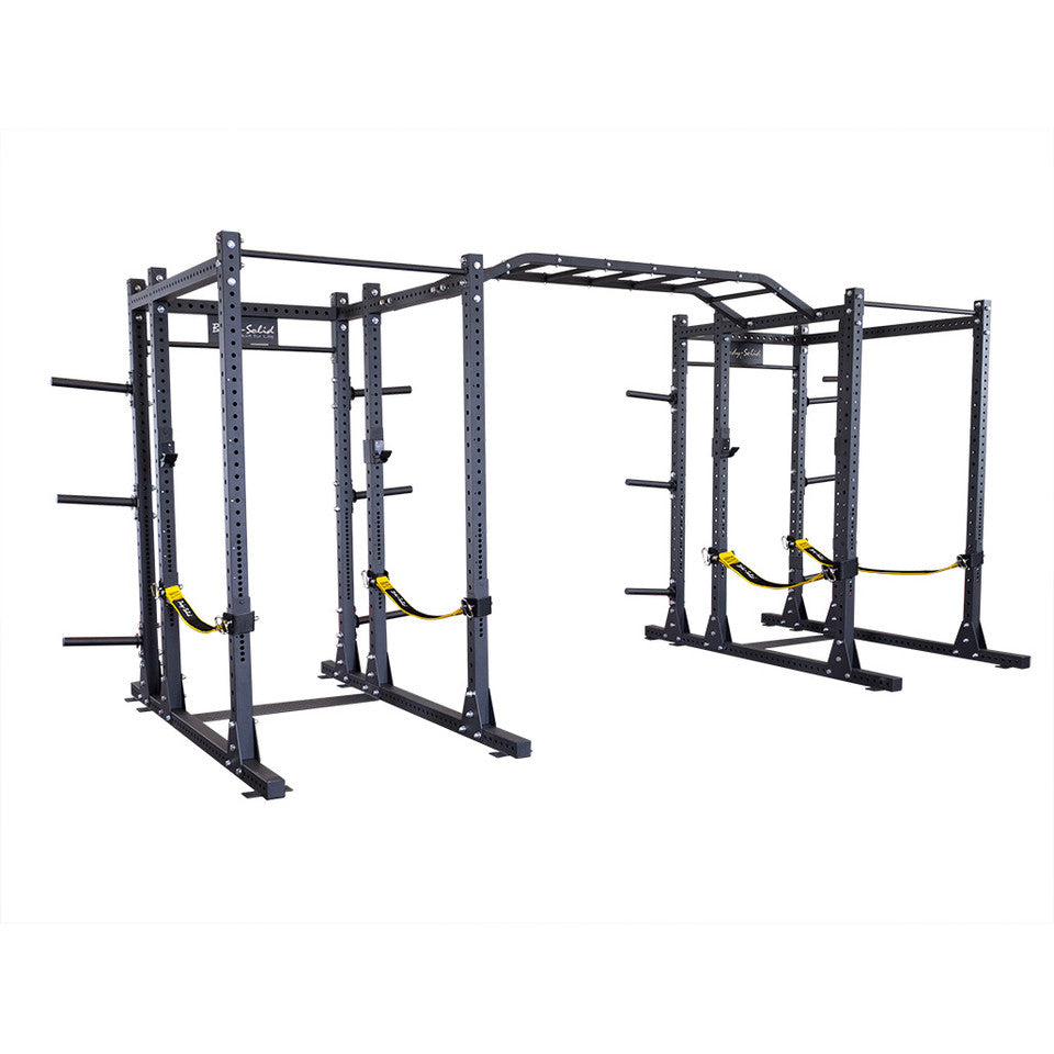 Pcl Power Rack Double Rack Strap Safeties/Extension W Monkey Bar