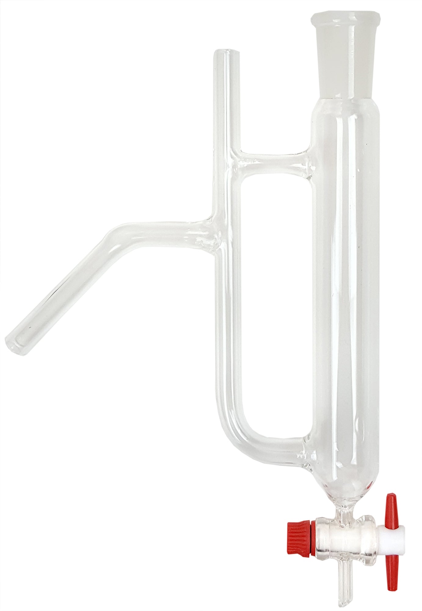 Separation Tube 24/40 joint PTFE, Borosilicate Glass. For Distillation