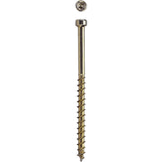 SPAX #8 x 2-1/2 In. T10 Plus Cylindrical Head HCR (Exterior Rated) Yellow Trim Screw (100-Count)