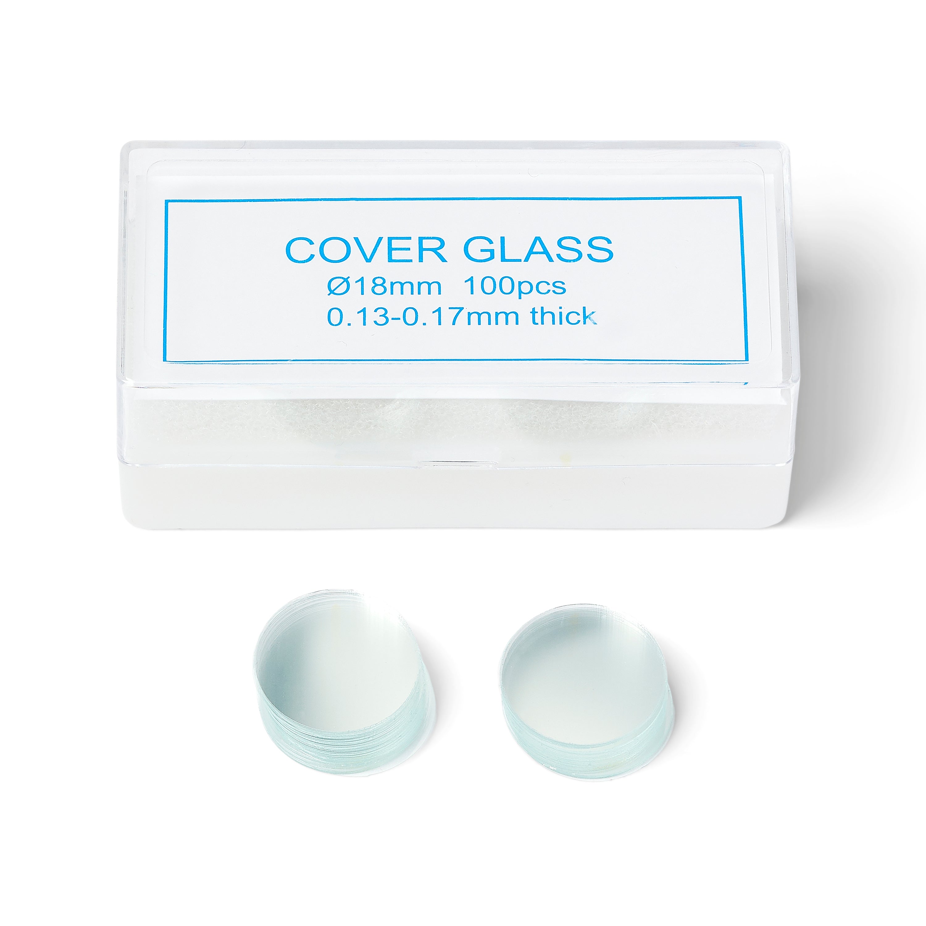United Scientific® Round Coverslips  18 mm