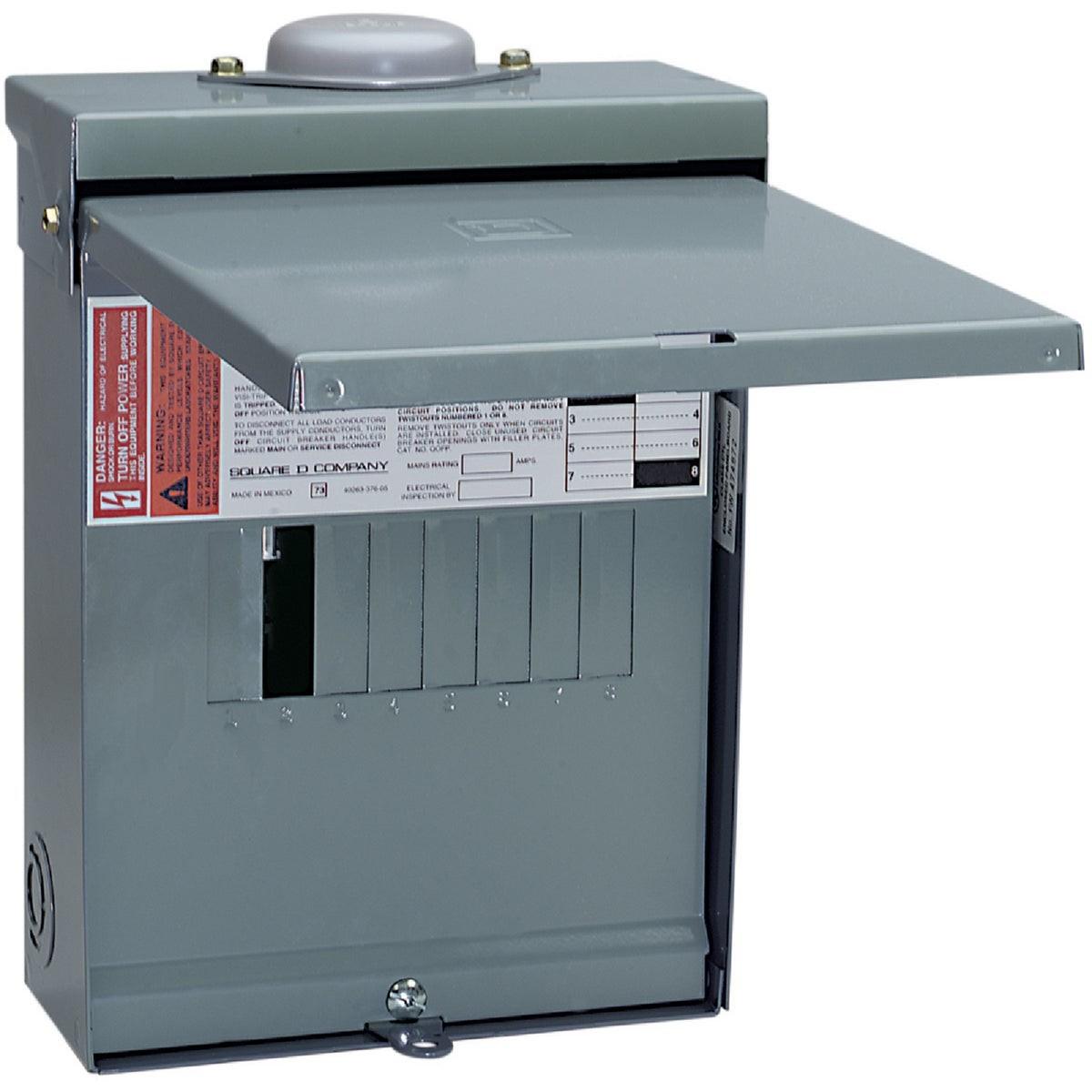 Square D QO 100A 6-Space 12-Circuit Raintight Main Lug Load Center