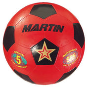 Rubber Soccerball-Size 5-Red