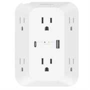 SRA008P6TT 8-Outlets Surge Suppressor & Protector - 1 X USB Type a, 1 X USB Type C, 6 X USB Type B - 1875 VA - 1680 J