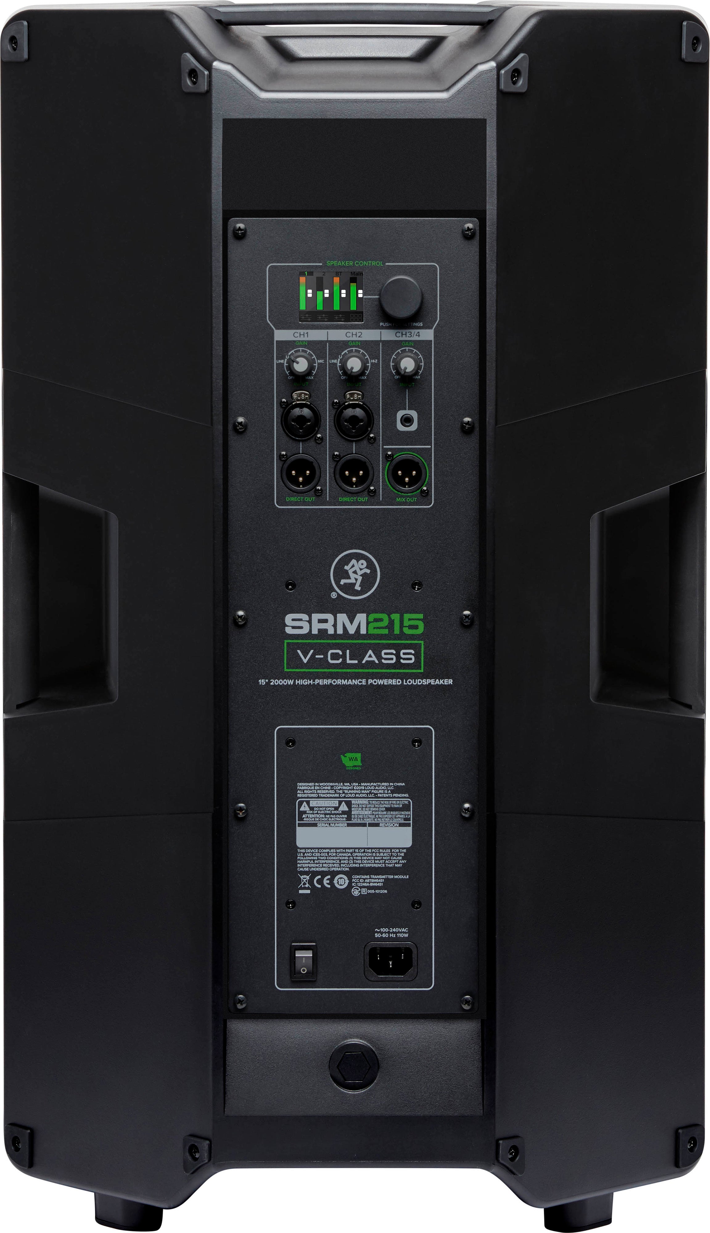 Mackie SRM215-V-CLASS 15" High Performance Powered Loudspeaker. 2000W