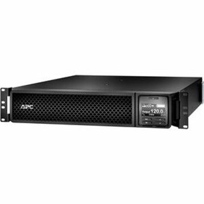APC - Smart-UPS on-Line, 2200VA, Rackmount 2U, 120V, 6x 5-20R+1x L5-20R NEMA Outlets, Network Card, Extended Runtime, W/ - Black
