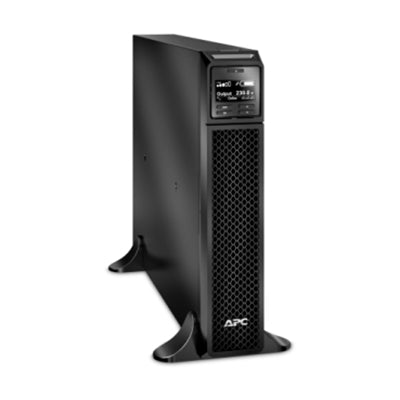 APC - Smart-UPS on-Line, 3kVA, Tower, 208V/230V, 6x C13+2x C19 IEC Outlets, SmartSlot, Extended Runtime, W/O Rail Kit - Black