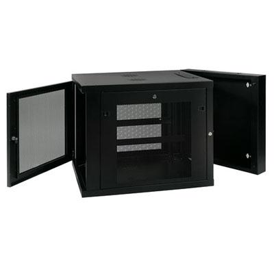 Tripp Lite by Eaton SmartRack 12U Server-Depth Wall-Mount Small Rack Enclosure Hinged Back