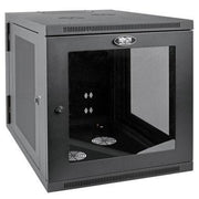 Tripp Lite by Eaton SmartRack 12U Server-Depth Wall-Mount Small Rack Enclosure Clear Acrylic Window Hinged Back