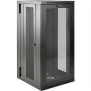 Eaton Tripp Lite Series SmartRack 26U UPS-Depth Wall-Mount Half-Height Rack Enclosure, Clear Acrylic Window, Hinged Back
