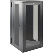 Tripp Lite by Eaton SmartRack 26U Low-Profile Switch-Depth Wall-Mount Half-Height Rack Enclosure Clear Acrylic Window Hinged Back