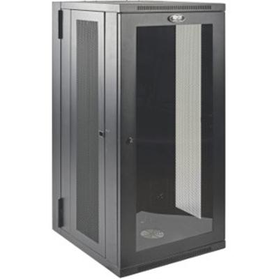 Tripp Lite by Eaton SmartRack 26U Low-Profile Switch-Depth Wall-Mount Half-Height Rack Enclosure Clear Acrylic Window Hinged Back
