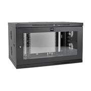 Tripp Lite by Eaton SmartRack 9U Low-Profile Switch-Depth-Plus Wall-Mount Mini Rack Enclosure Wide Acrylic Window
