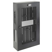 Tripp Lite by Eaton SmartRack 3U Low-Profile Vertical-Mount Switch-Depth Wall-Mount Structured Wiring Enclosure Adjustable Equipment Brackets