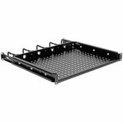 Tripp Lite by Eaton SmartRack Cantilevered Steel Rack Shelf - 1U Vented Integrated Cable Rings 14.2 in. Deep Holds up to 50 lbs (22.2 kgs)