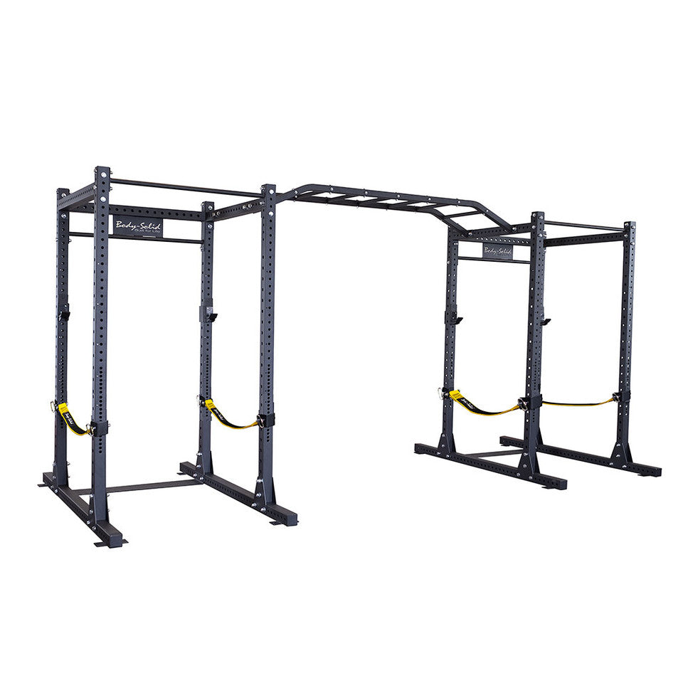 Pcl Power Rack Double Spr1000Ss Strap Safeties W. Monkey Bar