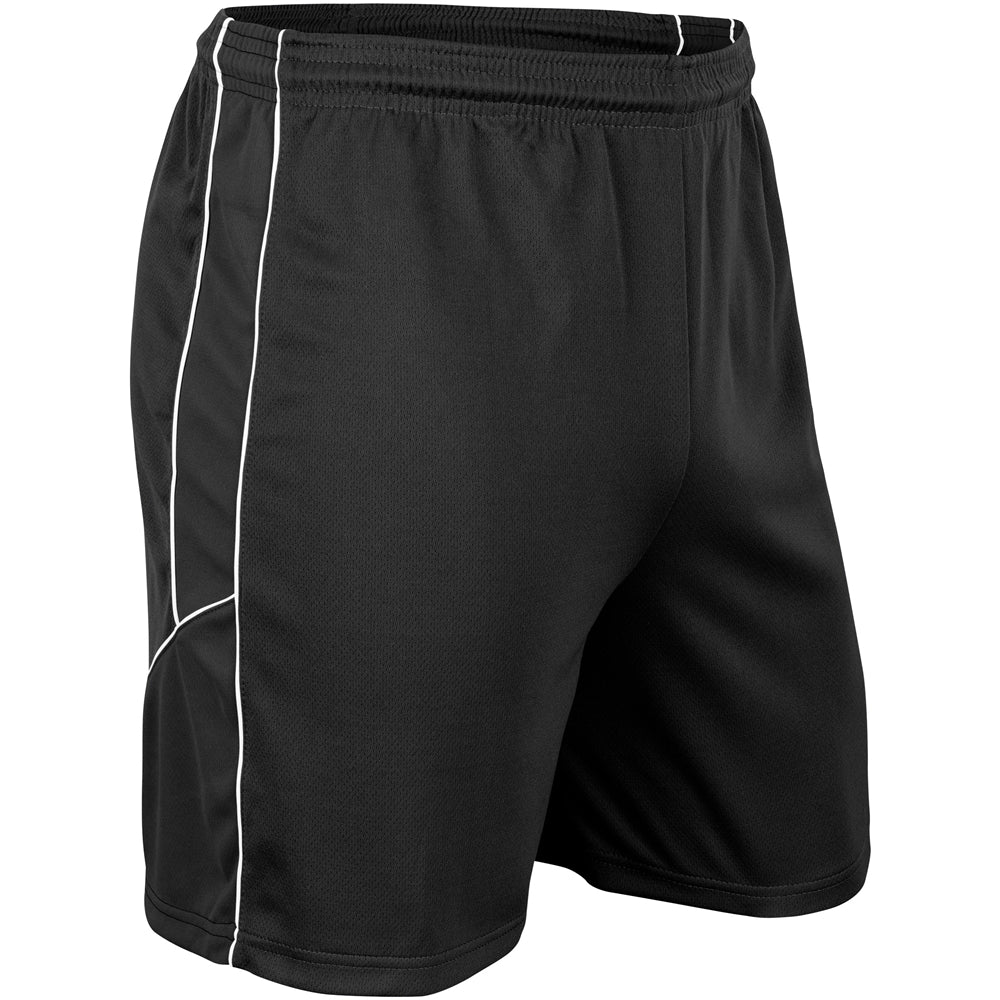 Header Soccer Short - Black Black White - Youth - Extra-Large