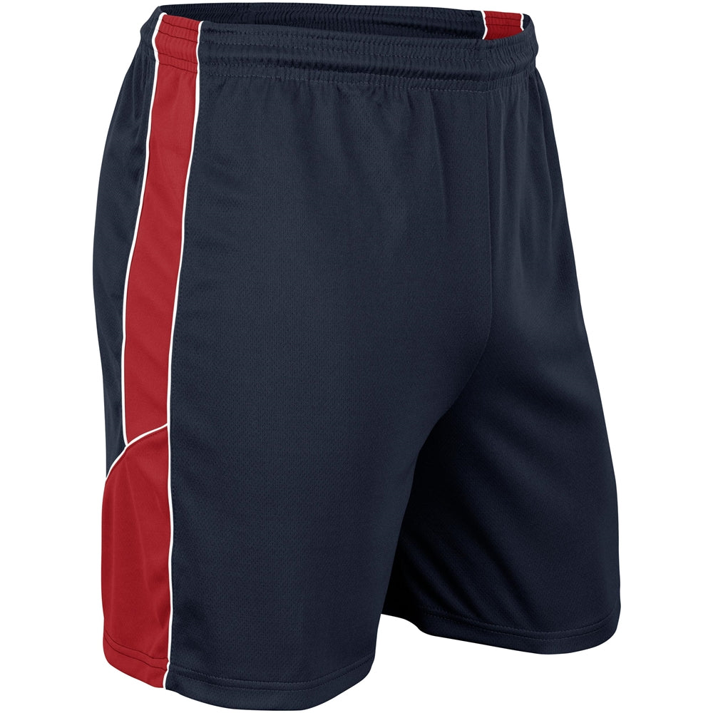 Header Soccer Short - Navy Scarlet White - Youth - Extra-Large