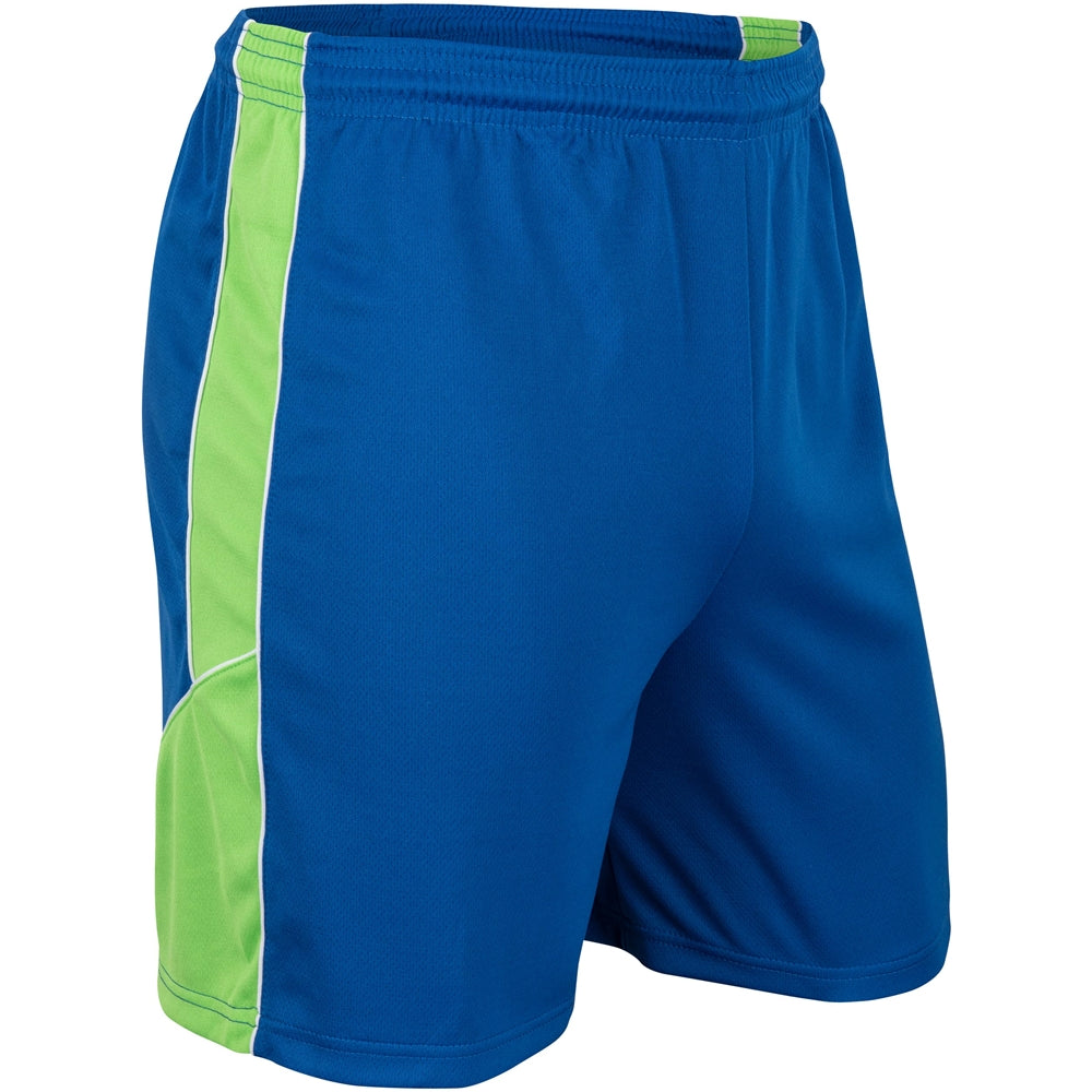 Header Soccer Short - Royal Neon Green White - Adult - Large