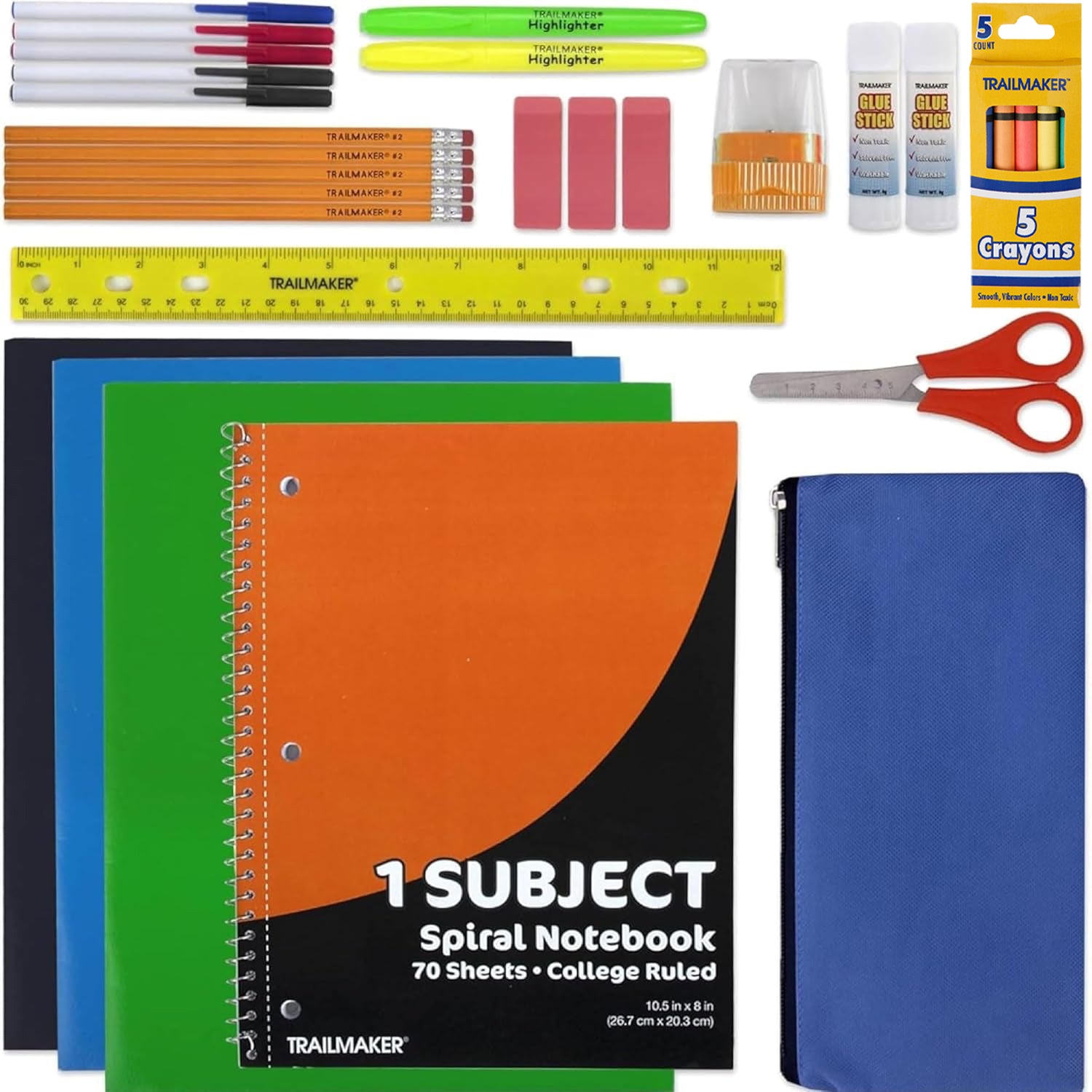 30 Piece School Supply Kit - 12 in the Pack