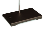 United Scientific® Two-Hole Support Stand W/ Rod, Stamped Steel, 4" X 6" Base With 18" Rod
