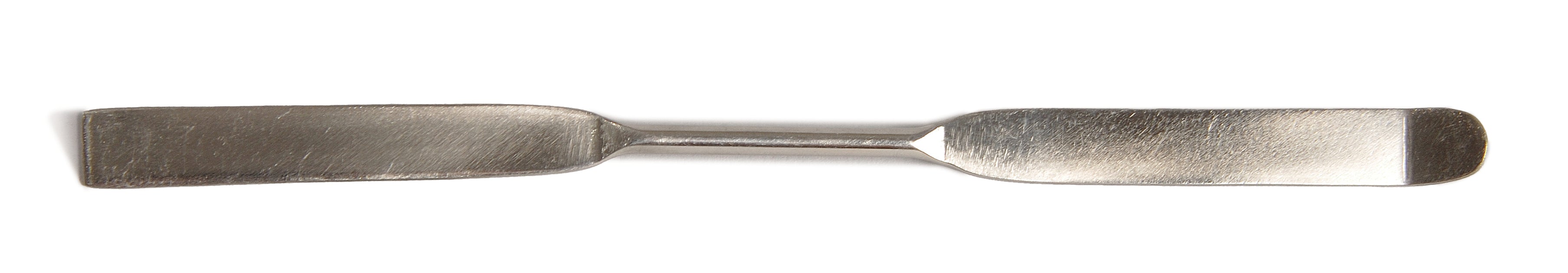 United Scientific® Spatula, Stainless Steel, One End Flat, One End Bent, 4", comes with 10