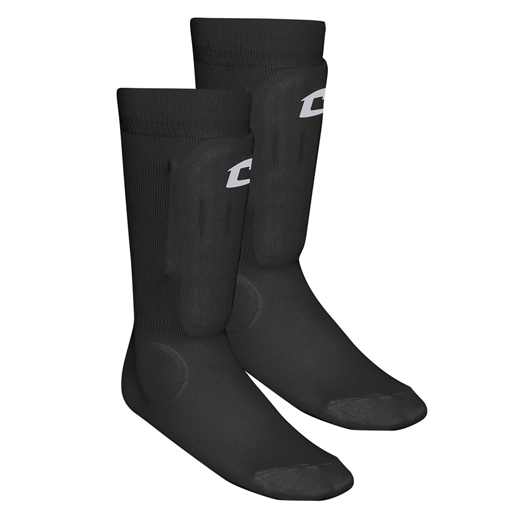 Sock Style Shin Guard - Black, Medium/Large