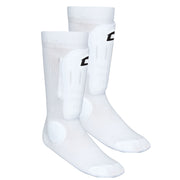 Sock Style Shin Guard - White, Small/Medium