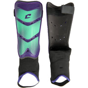 League Soccer Shin Guard - Purple, 2XS