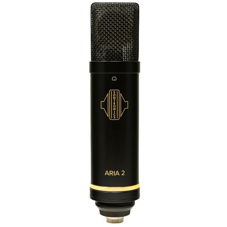 Sontronics Aria 2 - Fixed Cardioid Valve Condenser Microphone, Black