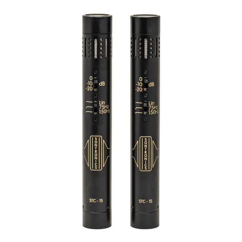 Sontronics STC-1S - Matched Stereo Pair Of Condenser Microphones, Black