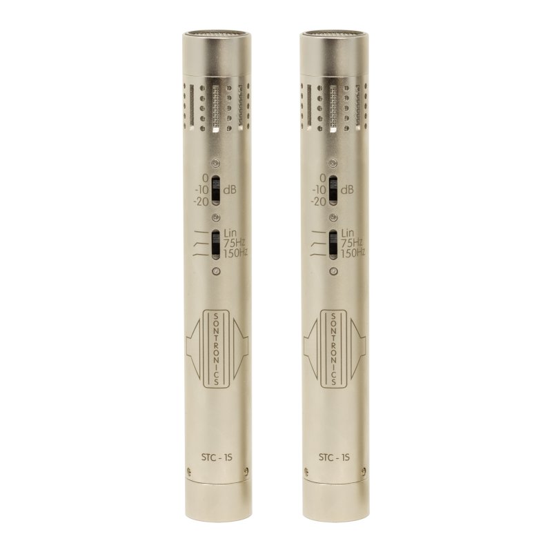 Sontronics STC-1S - Matched Stereo Pair Of Condenser Microphones, Silver