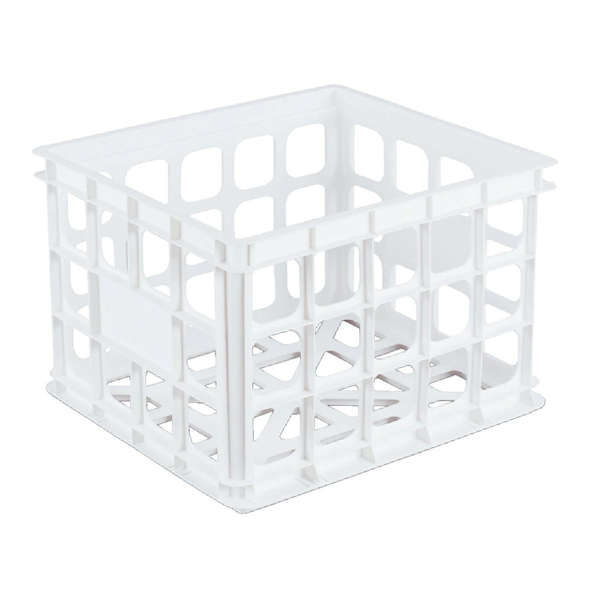Sterilite 13.75 In. x 10.5 In. x 15.25 In. White Storage Crate