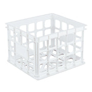 Sterilite 13.75 In. x 10.5 In. x 15.25 In. White Storage Crate