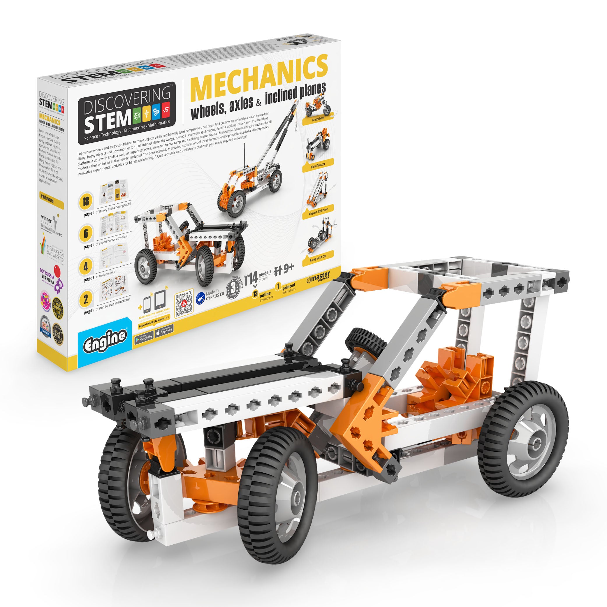 United Scientific® Engino® STEM Mechanics: Wheels, Axles, & Inclined Planes