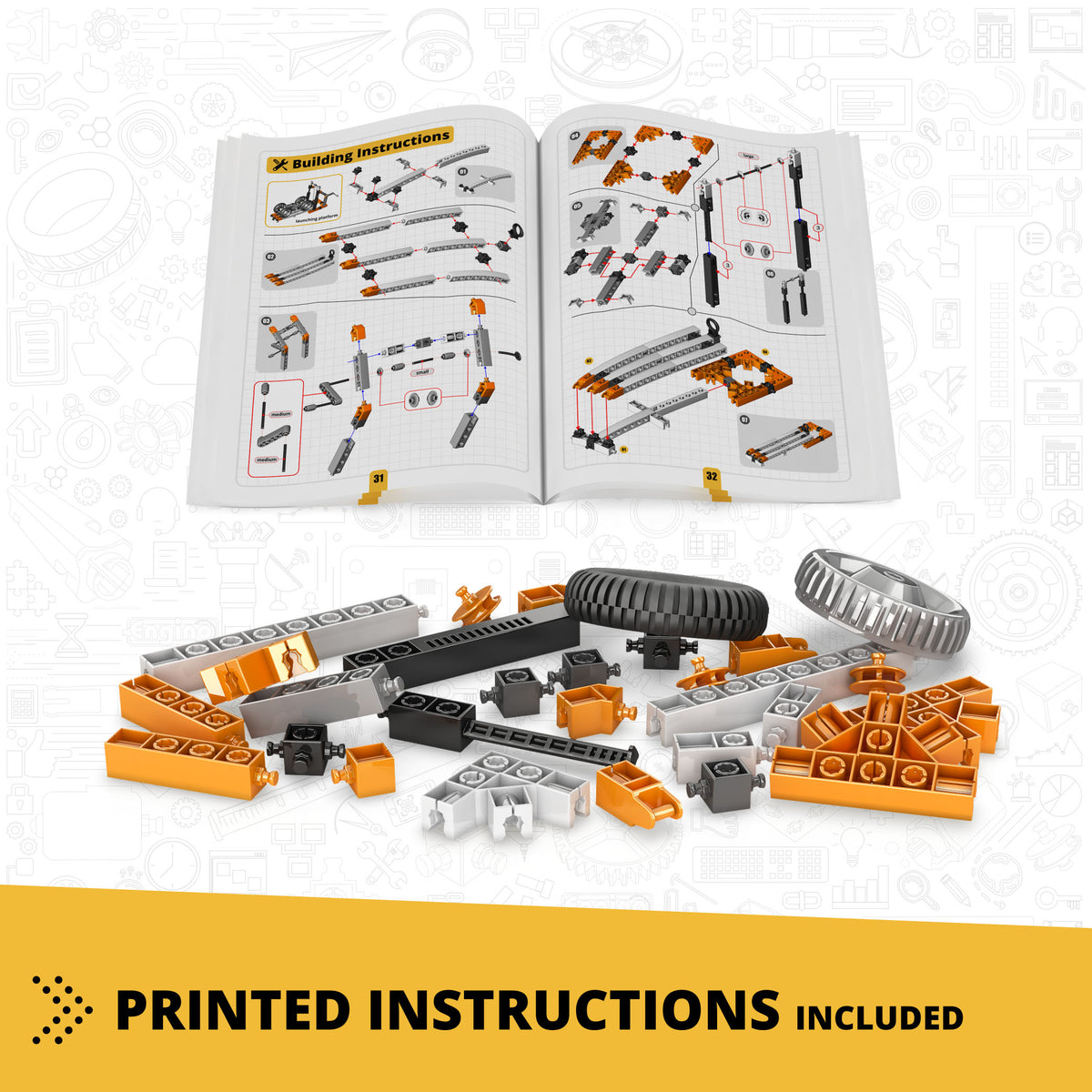 United Scientific® Engino® STEM Mechanics: Wheels, Axles, & Inclined Planes