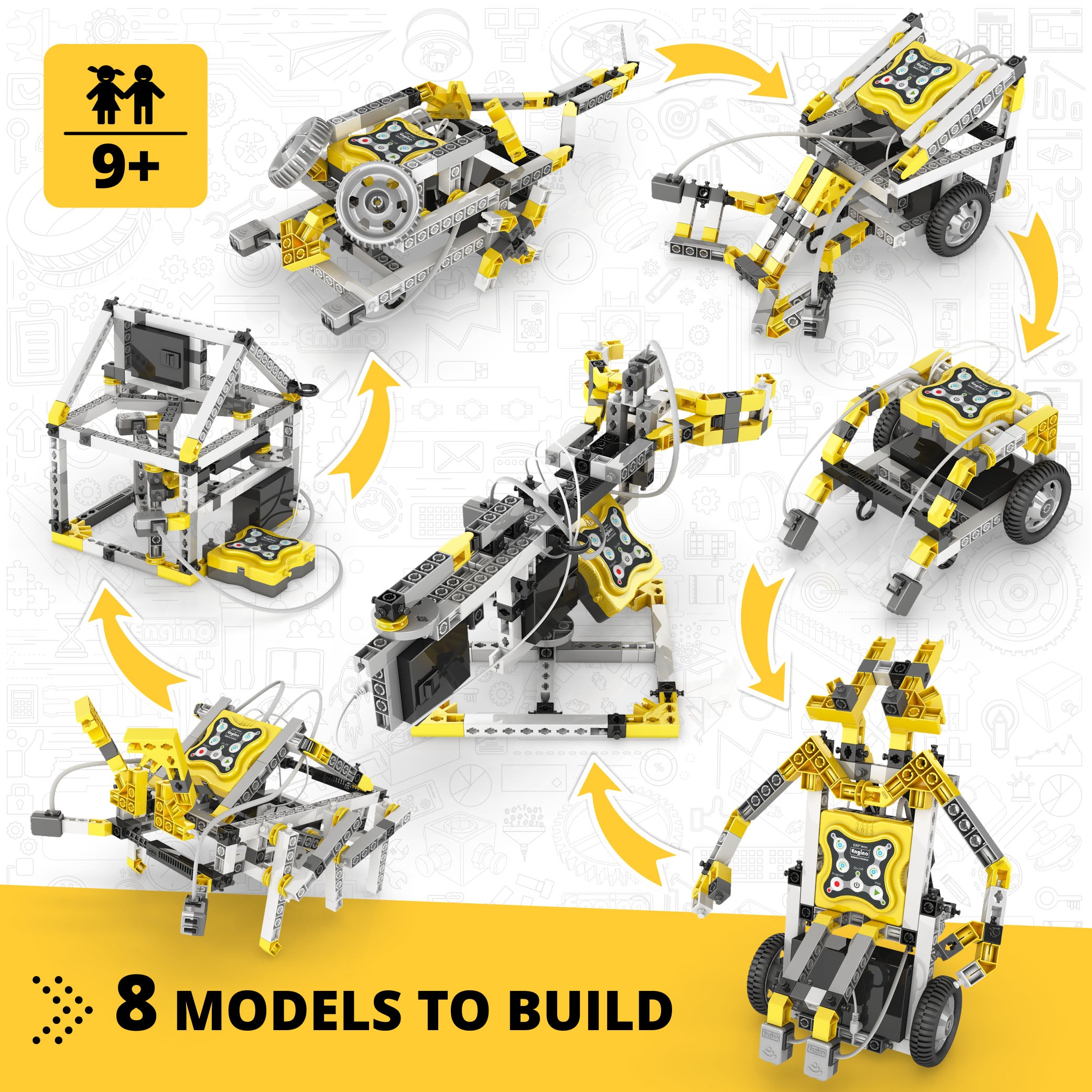 United Scientific® Engino® STEM Robotics ERP Mini Set