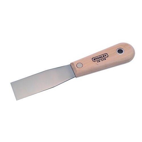 STANLEY WOOD HANDLE FLEXIBLE PUTTY KNIFE, 1-1/4"