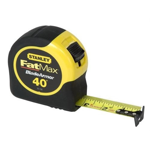 Tape Rule, FatMax, BladeArmor, 1-1/4"x40', Yellow/Black, 6/CS