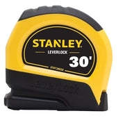 Tape Measure, 30 ft L, High-Visibility