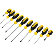 Stanley Slotted & Phillips Screwdriver Set w/Black Phosphate Coating (10-Piece)