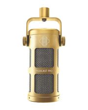 Sontronics Podcast Pro - Dynamic Podcast / Streaming / Broadcast / Gaming Microphone, Gold