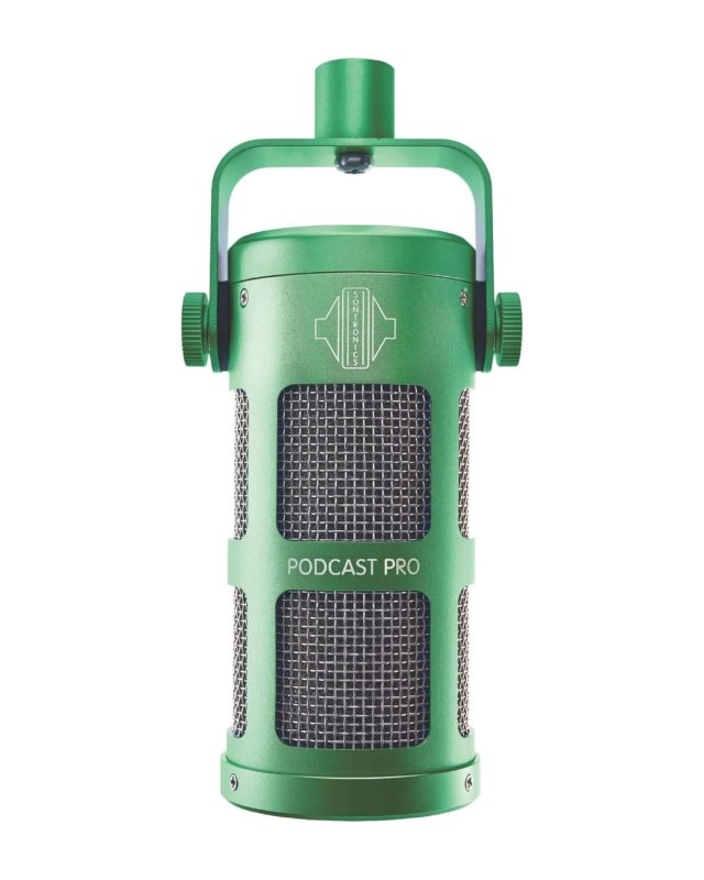 Sontronics Podcast Pro - Dynamic Podcast / Streaming / Broadcast / Gaming Microphone, Green