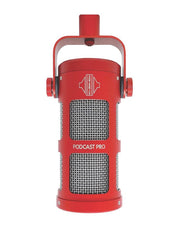 Sontronics Podcast Pro - Dynamic Podcast / Streaming / Broadcast / Gaming Microphone, Red