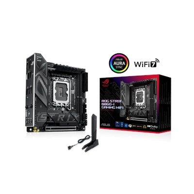 ASUS - ROG STRIX B860-I GAMING WIFI, B860 MITX, Intel Core Ultra 2 Ready, DDR5, WiFi7, Thunderbolt 4