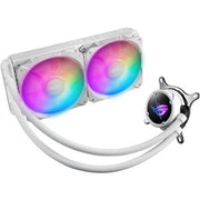 ASUS - ROG Strix LC II 240 ARGB AIO CPU Cooler, 240mm, LGA1700/115x/2066/AM4/TR4, 2x 120mm RGB Fans - White