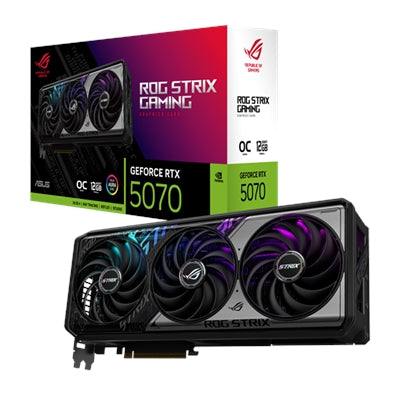 ASUS - ROG Strix NVIDIA GeForce RTX 5070 OC Edition 12GB GDDR7 PCI Express 5.0 Graphics Card - Black